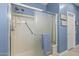 Clean shower with glass enclosure and tiled walls at 19043 N Aztec Point Dr, Surprise, AZ 85387
