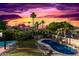 Aerial view of backyard with pool and sports court at 2042 E Victor Rd Rd, Gilbert, AZ 85296
