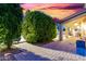 Brick pathway leading to backyard oasis at 2042 E Victor Rd Rd, Gilbert, AZ 85296