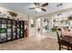 Bright dining area with tile floors and access to kitchen at 2042 E Victor Rd Rd, Gilbert, AZ 85296