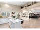 Open kitchen with island and views to Gathering room at 2042 E Victor Rd Rd, Gilbert, AZ 85296