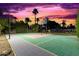 Private backyard sports court with basketball hoop at 2042 E Victor Rd Rd, Gilbert, AZ 85296