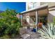 The backyard patio offers a shaded area for comfortable outdoor relaxation at 25311 N 19Th Ln, Phoenix, AZ 85085