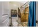 Clean bathroom with shower/tub combo and updated tile at 37213 N 17Th Ave, Phoenix, AZ 85086