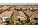 Aerial view showcasing the home's location in a quiet neighborhood at 3841 E Patrick St, Gilbert, AZ 85295