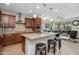 Island kitchen with stainless steel appliances and granite countertops at 3841 E Patrick St, Gilbert, AZ 85295