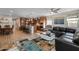 Open floor plan boasts a living room, kitchen, and dining area at 3841 E Patrick St, Gilbert, AZ 85295