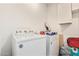 Laundry room with washer and dryer included at 43459 N Terrace View Ave, San Tan Valley, AZ 85140