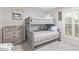 Charming bedroom featuring a unique bunk bed and a stylish grey-toned color scheme at 502 E Le Marche Ave, Phoenix, AZ 85022