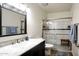 Modern bathroom with walk-in shower at 968 W Breckenridge Ave, Gilbert, AZ 85233