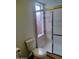 Clean bathroom with a shower and window at 2929 E Broadway Rd # 44, Mesa, AZ 85204
