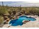 Stunning pool and backyard oasis with mountain views at 36039 N 58Th St, Cave Creek, AZ 85331