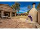 Spacious backyard with patio, fireplace, and dining area at 36039 N 58Th St, Cave Creek, AZ 85331