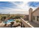 Elevated patio overlooking pool and desert at 36039 N 58Th St, Cave Creek, AZ 85331