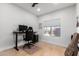 Bedroom with hardwood floors, bright light, and lovely mountain views at 36039 N 58Th St, Cave Creek, AZ 85331