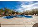 Inviting freeform pool with a large patio and mountain views at 36039 N 58Th St, Cave Creek, AZ 85331
