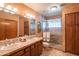 Elegant bathroom with double sinks and shower at 40411 N 69Th Pl, Cave Creek, AZ 85331