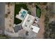Bird's-eye view of home, pool, and putting green at 4401 E Sunset Dr, Phoenix, AZ 85028