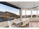 Dining room with scenic mountain views and natural light at 4401 E Sunset Dr, Phoenix, AZ 85028