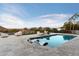 Inviting pool and patio with fire pit and mountain views at 4401 E Sunset Dr, Phoenix, AZ 85028