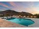 Stunning pool and patio with mountain views at 4401 E Sunset Dr, Phoenix, AZ 85028