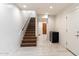 Modern staircase leading to lower level at 4401 E Sunset Dr, Phoenix, AZ 85028