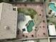 Aerial view showcasing a house with a pool and large backyard at 4966 E Juana Ct, Cave Creek, AZ 85331
