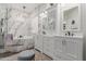 Elegant bathroom with marble tile and double vanity at 4966 E Juana Ct, Cave Creek, AZ 85331