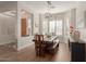 Elegant dining room with a large table and window seating at 4966 E Juana Ct, Cave Creek, AZ 85331