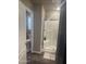 Bathroom with shower, toilet, and modern finishes at 625 W Mckellips Rd # 115, Mesa, AZ 85201