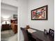 Home office with a desk and view of the bedroom at 7291 N Scottsdale Rd # 2009, Paradise Valley, AZ 85253