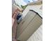 Tan storage shed next to home exterior at 7750 E Broadway Rd # 125, Mesa, AZ 85208