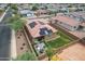 Aerial view of house with solar panels and backyard at 809 W Palo Verde Dr, Casa Grande, AZ 85122