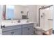 Clean bathroom with a shower and vanity at 809 W Palo Verde Dr, Casa Grande, AZ 85122