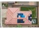 Aerial view of home showing solar panels installed on the roof at 809 W Palo Verde Dr, Casa Grande, AZ 85122