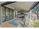 Spacious patio with hot tub and comfortable seating area at 9045 E Chino Dr, Scottsdale, AZ 85255