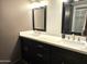 Bathroom with double vanity and quartz countertops at 9460 N 92Nd St # 109, Scottsdale, AZ 85258