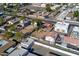 Aerial view of a property with surrounding buildings and streets at 1021 E Roosevelt St, Phoenix, AZ 85006