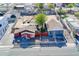 Aerial view of two houses with surrounding neighborhood at 1021 E Roosevelt St, Phoenix, AZ 85006