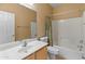 Clean bathroom with shower/tub combo and vanity at 12750 W Jasmine Trl, Peoria, AZ 85383