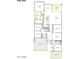 Single story home floor plan with 4 bedrooms, 3 baths, and a 2-car garage at 1436 E Cherrywood Pl, Chandler, AZ 85249