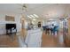 Open concept dining area with kitchen view at 215 N Power Rd # 440, Mesa, AZ 85205