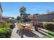 Backyard with patio furniture and a partial view of the pool at 4808 N Litchfield E Knl, Litchfield Park, AZ 85340