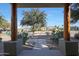 View from the porch of a manicured front yard and neighborhood homes at 4808 N Litchfield E Knl, Litchfield Park, AZ 85340