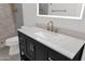 Modern bathroom with floating vanity and LED lit mirror at 6216 W Molly Dr, Phoenix, AZ 85083