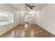 Bright bedroom with wood-look floors and ceiling fan at 6547 N 3Rd Ave, Phoenix, AZ 85013