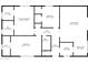 Floor plan showing a 2 bed, 1 bath home with living room and kitchen at 6547 N 3Rd Ave, Phoenix, AZ 85013
