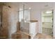 Bathroom with walk-in shower and walk-in tub at 7181 E Camelback Rd # 904, Scottsdale, AZ 85251