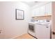 Bright laundry room with washer, dryer, and cabinets at 7561 N Via Camello Del Sur --, Scottsdale, AZ 85258