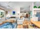 Living room with neutral decor and views into the kitchen at 8637 E Golden Cholla Cir, Gold Canyon, AZ 85118